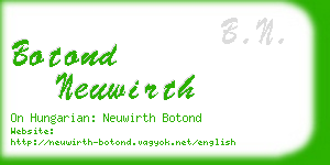 botond neuwirth business card